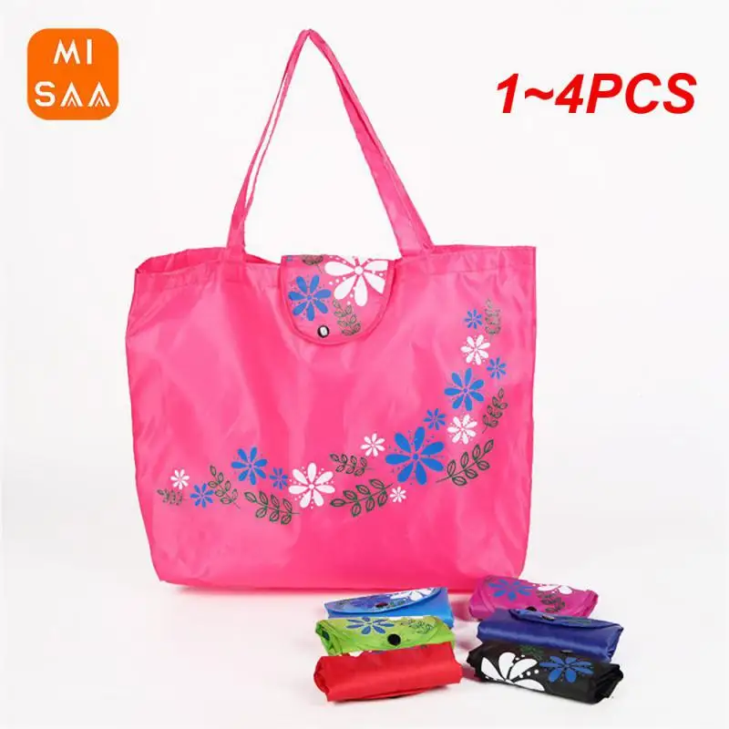 1~4PCS Foldable Shopping Bag Smaller And Lighter Strong And Durable Portable Durable Household Products Handbag Not Strangling