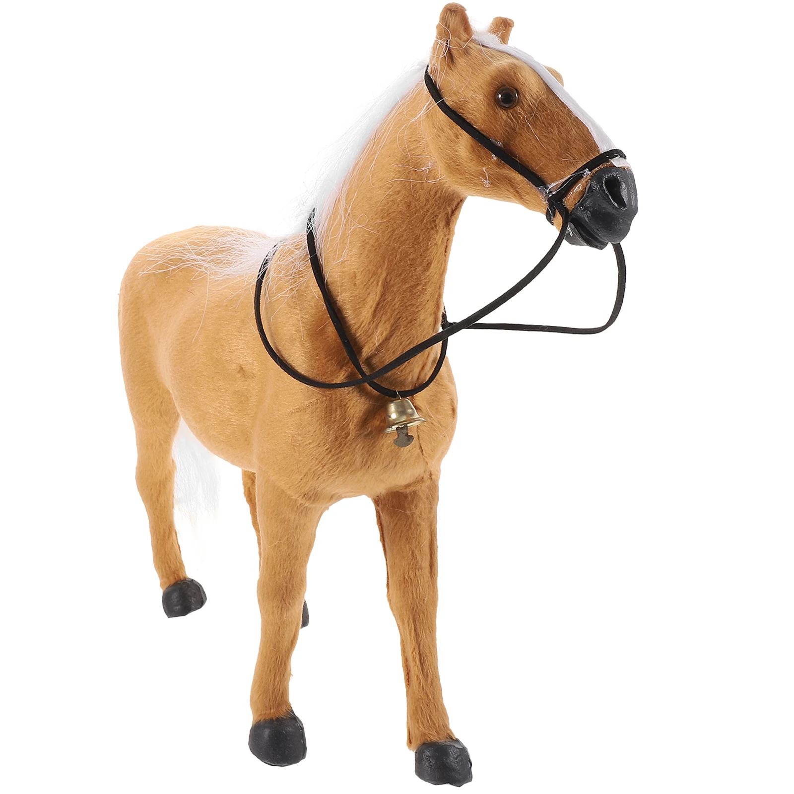 

Simulated Decoration Black Model Sculpture Animal nament Home Adorn Fake Horse Decor Garden Statue