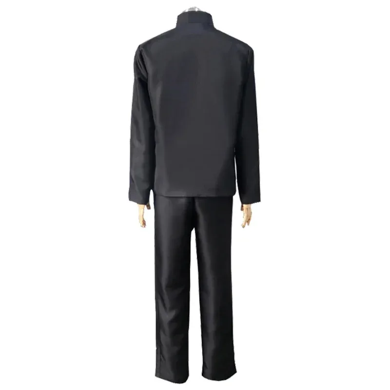 Anime Jujutsu Kaisen Satoru Gojo Costume Cosplay Gojo Satoru Parrucca Occhiali Uniforme scolastica Costume di Halloween Uomini Adulti