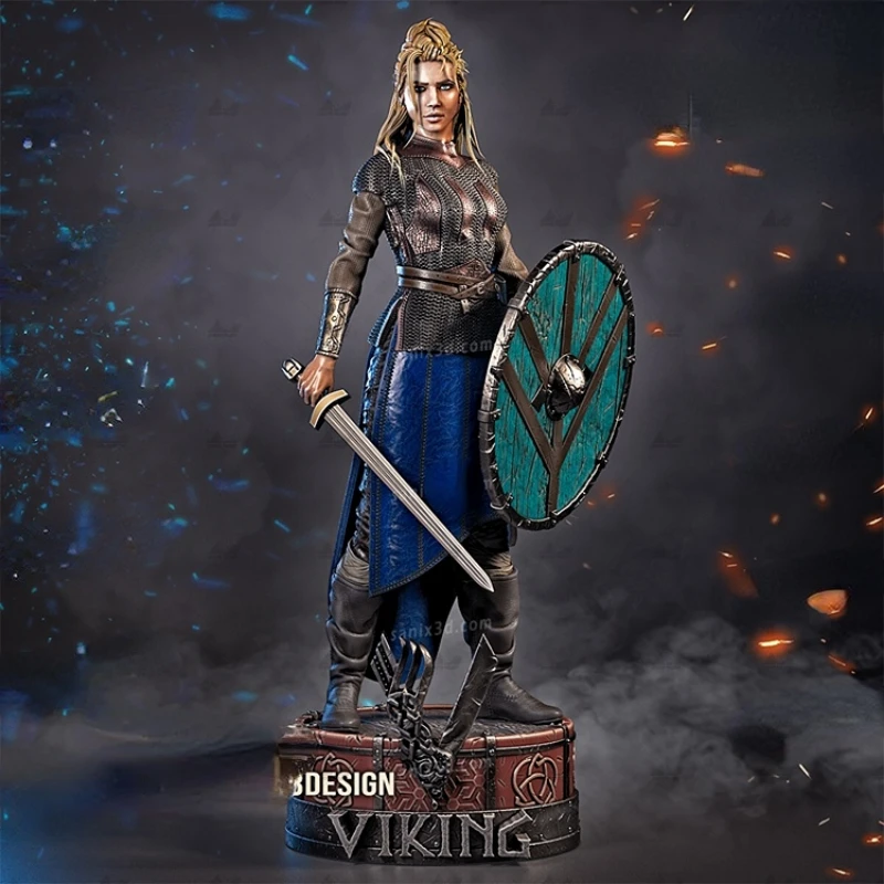 

Resin Figure 1/24 Scale Brave Viking Female Soldier Diy Asembled Model Kit Unassembled Diorama and Unpainted Figurines Hobby Toy