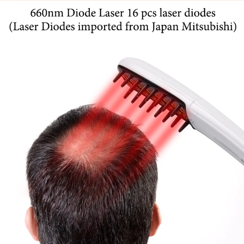 100% Brand New Laser Hair Growth Brush Laser Comb For Hair Loss Treatment