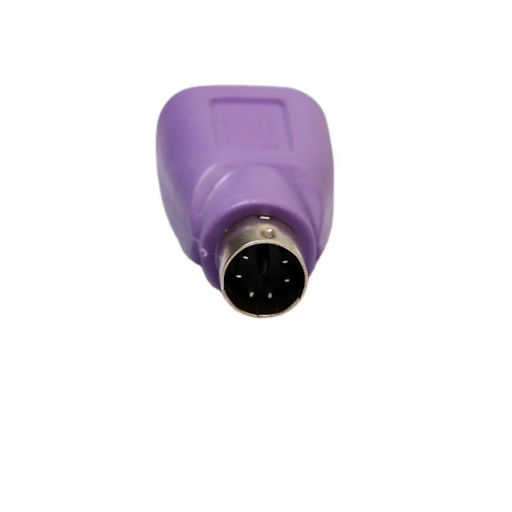 2PCS High Quality Purple Converter Keyboard Mouse PS2 PS/2 To USB Adapter Converter For Usb Keyboard Mouse Accessories