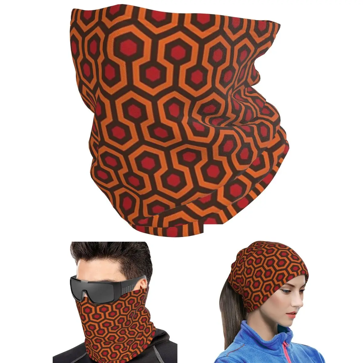 The Overlook Hotel Carpet Bandana Neck Gaiter Printed Mask Scarf Running Headband Unisex Adult Winter