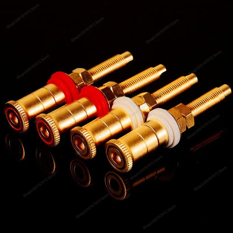 For pure copper-plated alluvial gold WBT power amplifier terminal, extended power amplifier speaker holder, pure copper speaker