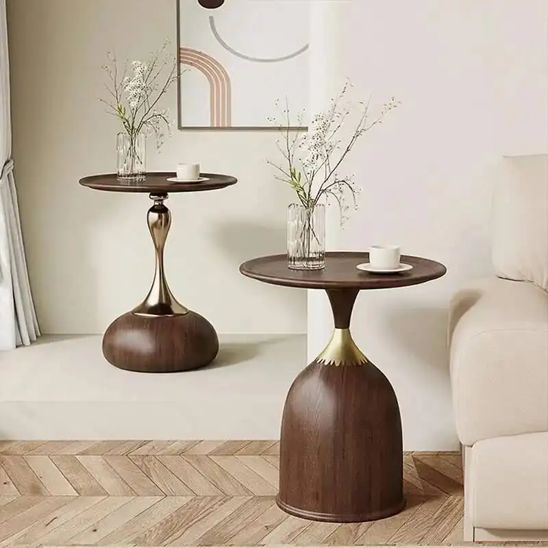 

Books Wood Table Aesthetic Metal Side Bedroom Living Room Writing Side Table Minimalist Decoration Couchtisch Home Furniture