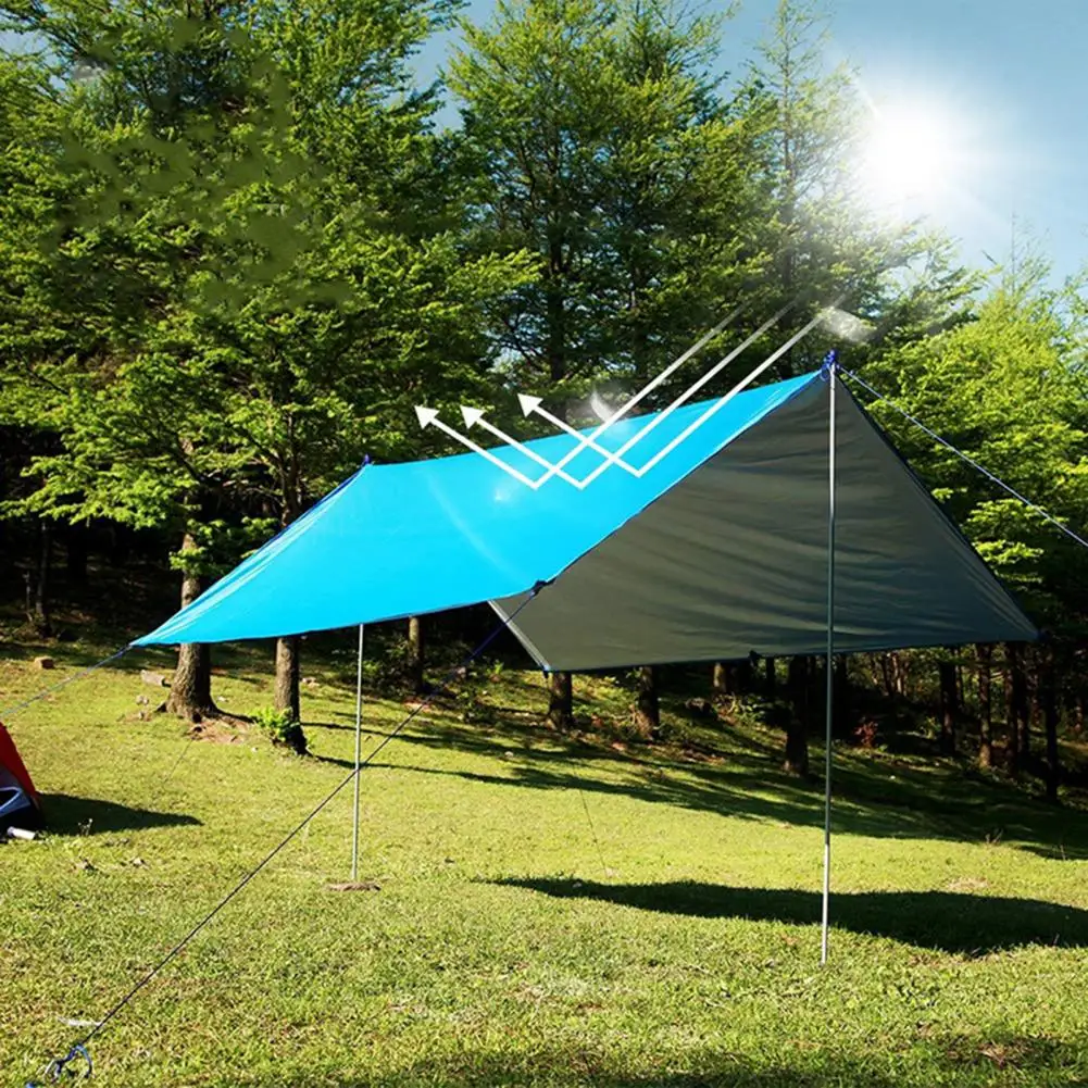 Awning Super Light Moisture-proof Multi-function Portable Waterproof Foldable Protective Practical Canopy Tarp for Camping