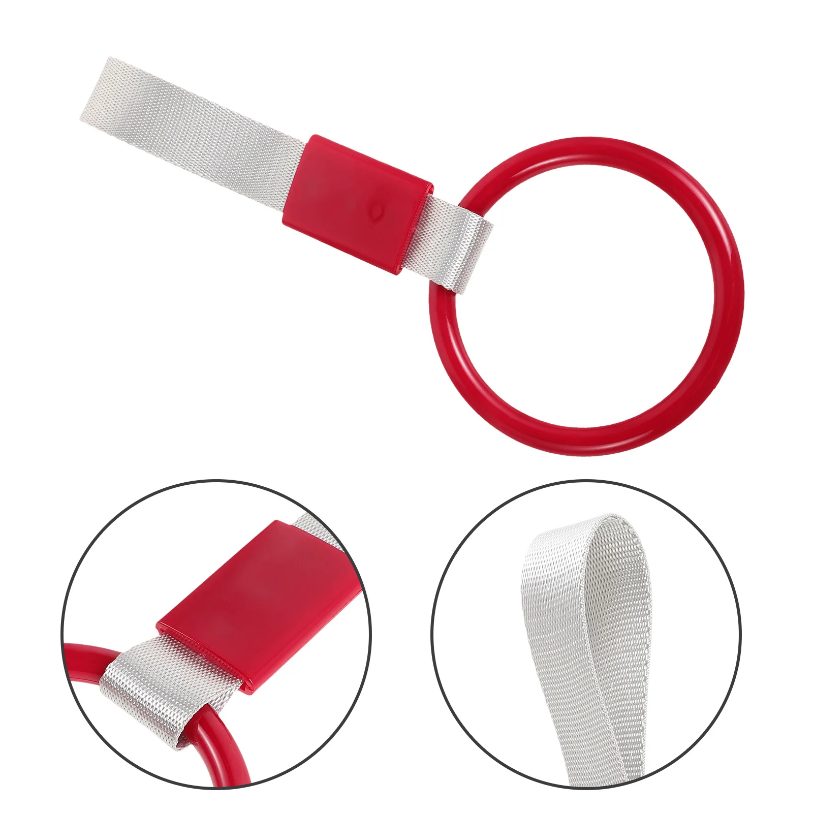 

Suv Bus Car Handle Strap Round Ring Durable Pull Hoop for Warning Rear Bumper Safety Decoration Car Hand Strap Rings