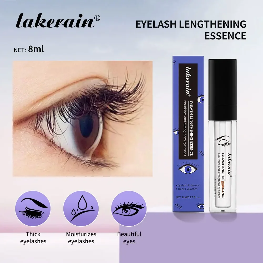 Lakerain Lash Enhancing Serum - Natuurlijke peptideformule voor dikkere en langere wimpers, zacht krole-effect (3 ml)