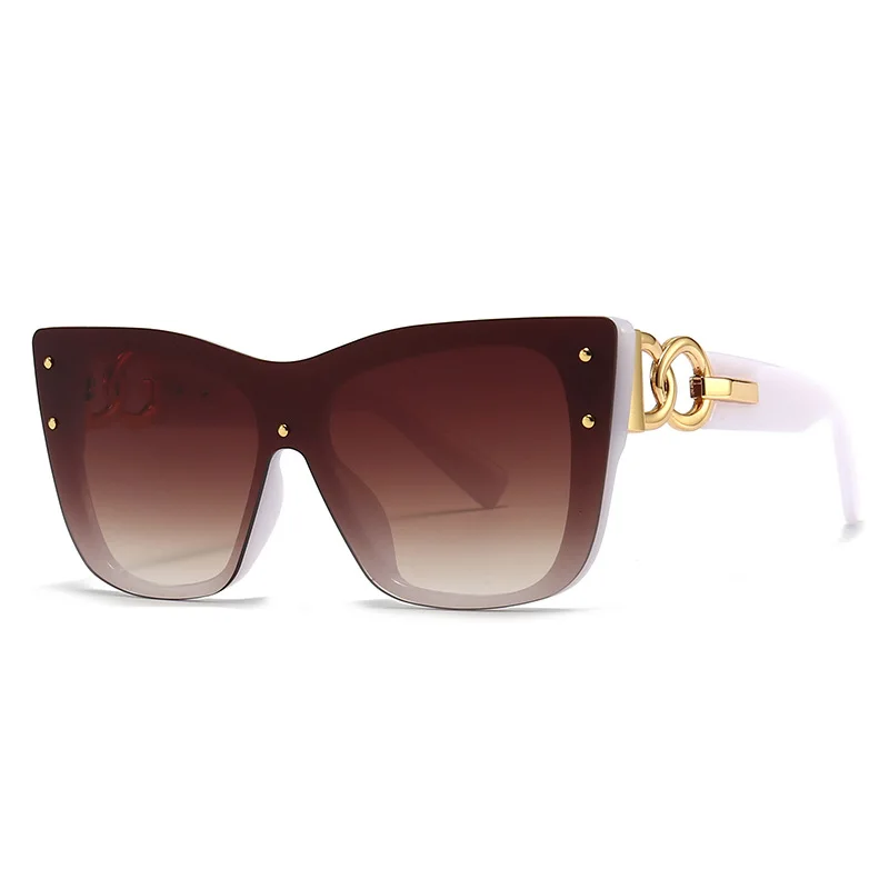 2025 New Fashion Big Frame Cat Eye Sunglasses For Ladies Street Shot Fashionable Sunglasses for Women Driving Shades UV400 image 5
