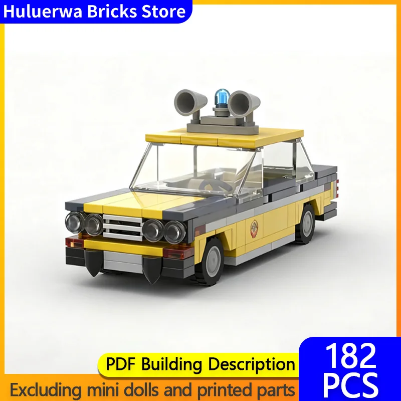 

Модель скоростного гоночного автомобиля MOC, строительные кирпичи 1600 ВАЗ-2106, четырехдверный автомобиль, модульная технология, детские праздничные подарки, сборные игрушки