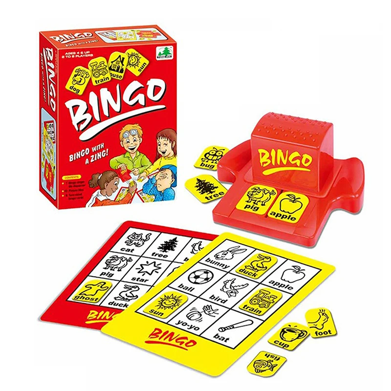 Kids Puzzle Game Funny Educational Toys For Children Early Learnning English Words Bingo Cards Puzzles Family Games Board Game