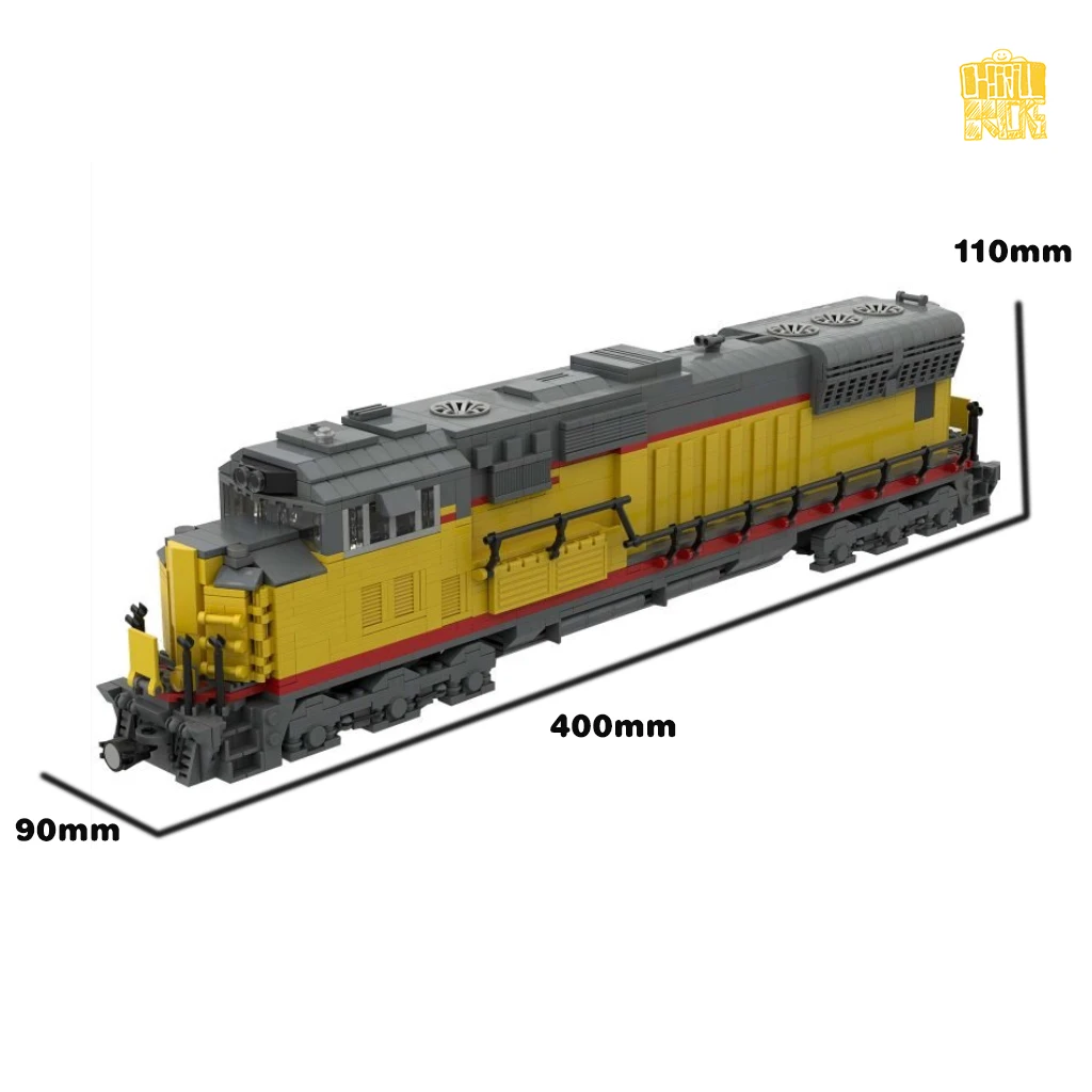 MOC TT061 70 Train Locomotive Model With PDF Drawings Building Blocks Bricks Kids Educational DIY Toys Birthday Christmas Gifts