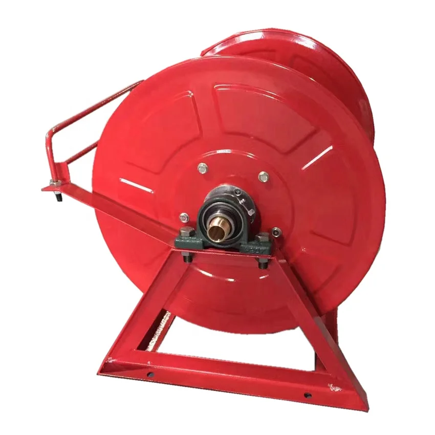 TLF – bobine de tuyau d'incendie lourde, rouleau manuel, haute pression, 60m