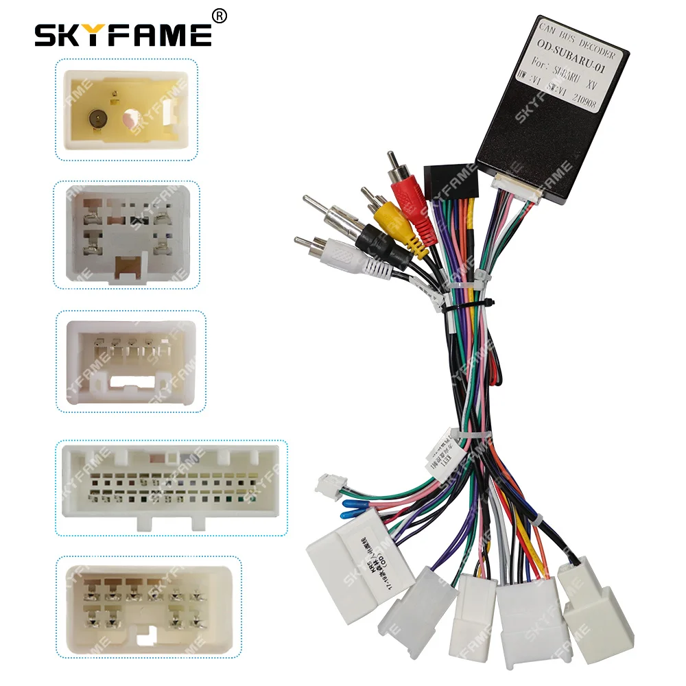 

SKYFAME 16Pin Car Wiring Harness Adapter Canbus Box Decoder For Subaru Legacy Outback Forester XV Crosstrek OD-SBL-01