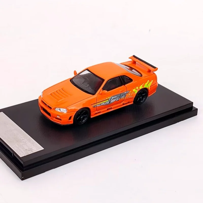 Street Weapon SW 1:64 GTR BNR34 Z-tune alloy car model