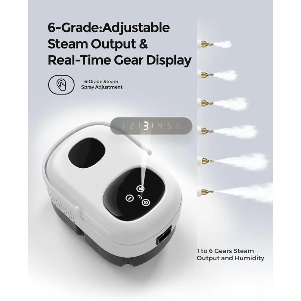 Пароочиститель под давлением, 2500 Вт, ручной многоцелевой отпариватель, 1100 мл, быстрый нагрев, 15 с, инструмент для домашней чистки автомобиля с насадками-щетками