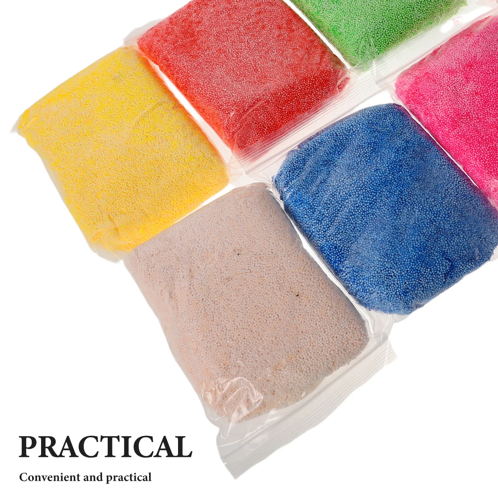 طين للأطفال 8 أكياس طين ندفة الثلج متعدد الألوان للحرف اليدوية مستلزمات النمذجة الجافة الهوائية الناعمة غير اللاصقة للأطفال #6