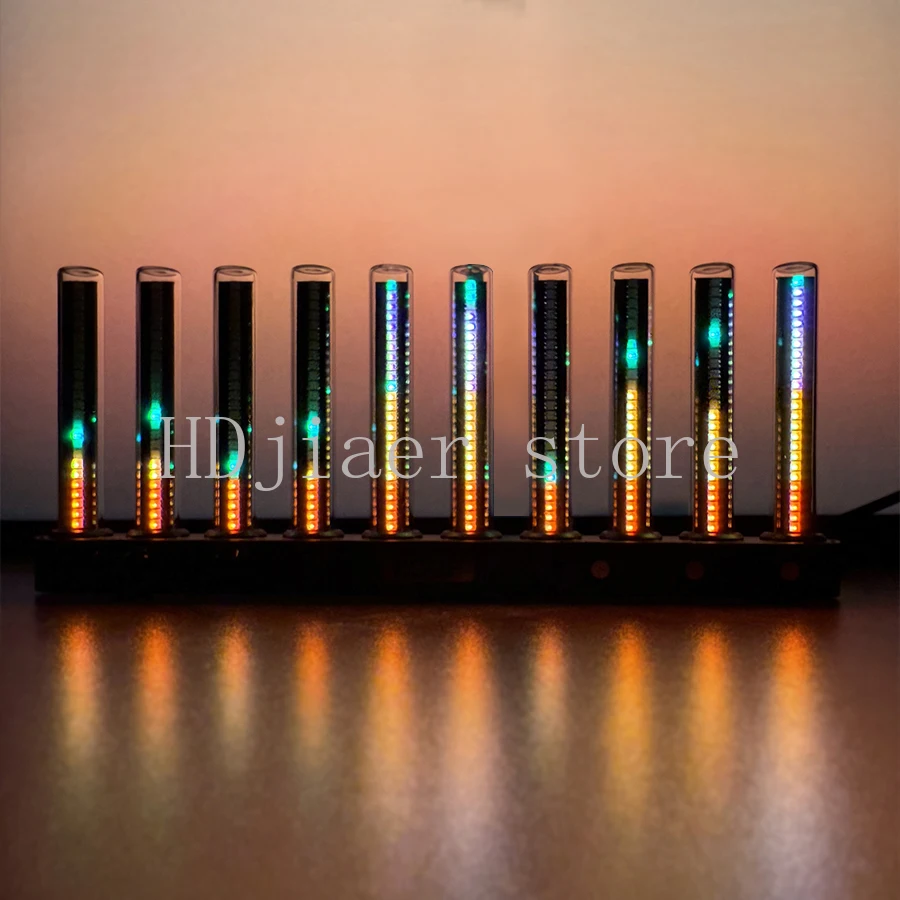 

LED Sound-Activated Simulated Glow Spectrum Light - Music Rhythm Ambient Lamp for Gaming Room Desktop