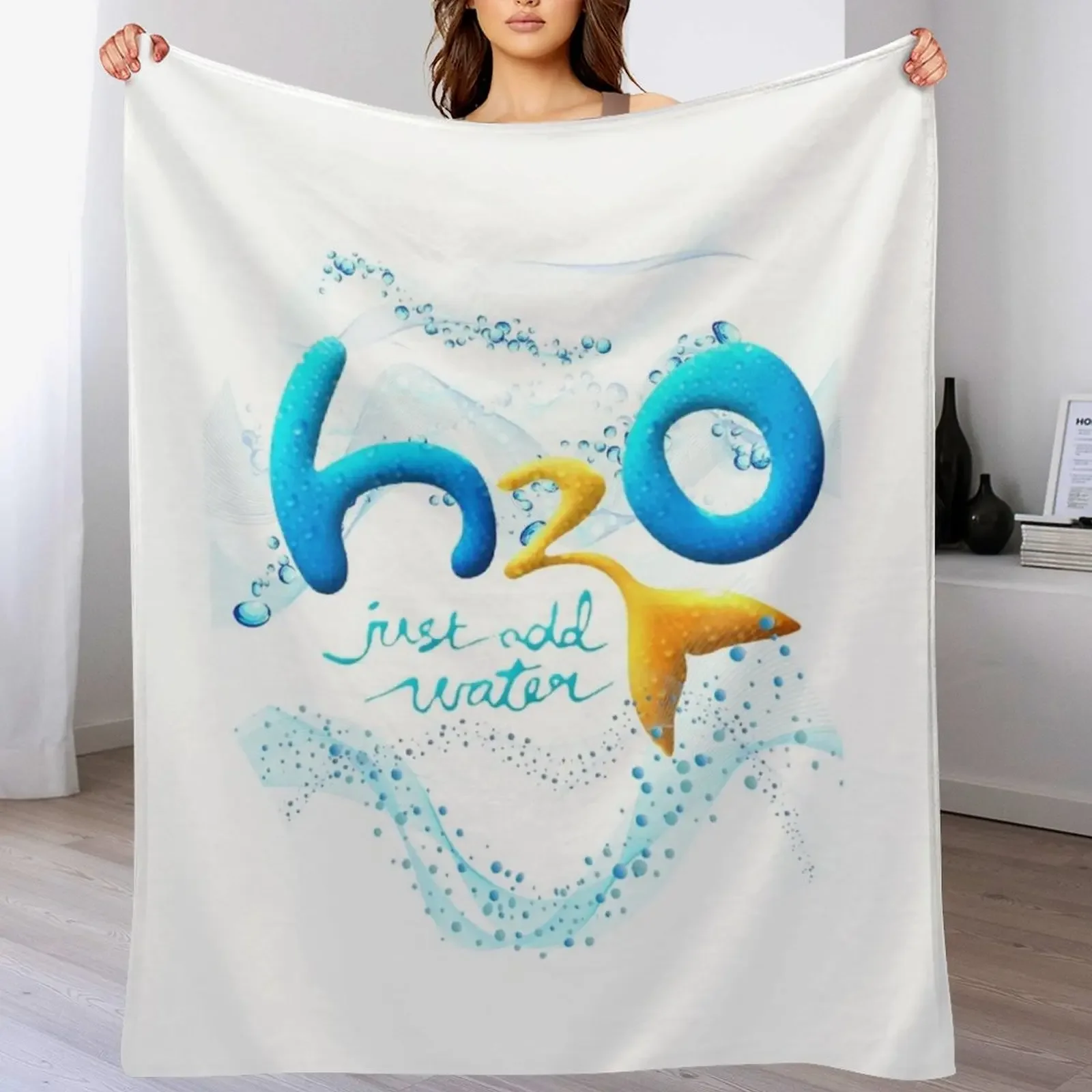 

H2O Just Add Water Throw Blanket Giant Sofa Vintage Comforter Thins Blankets