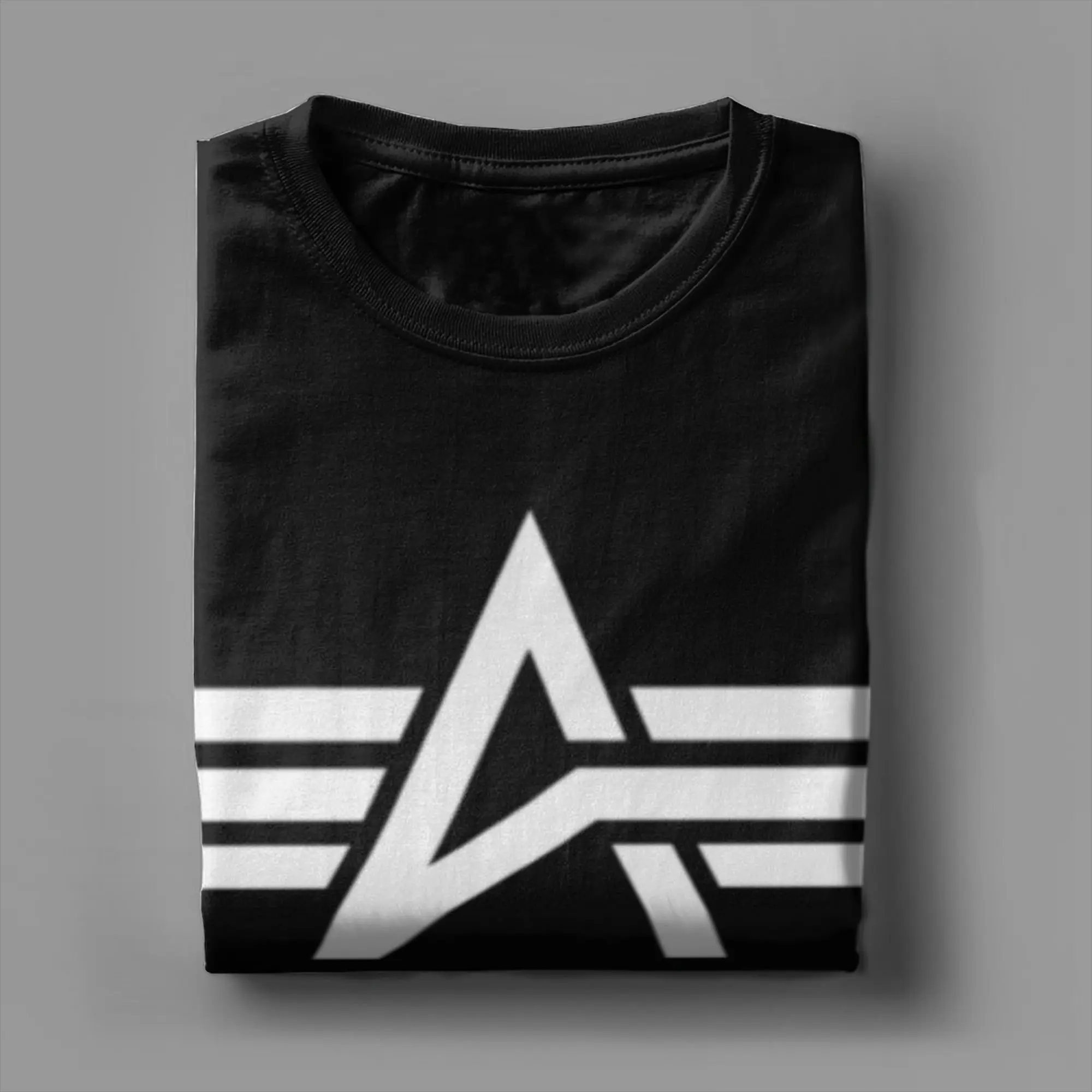 تي شيرت Alpha Industries بشعار محيطي للرجال والنساء تي شيرت ماركة Fun تي شيرت بأكمام قصيرة ورقبة مستديرة تي شيرت قطني ملابس جديدة