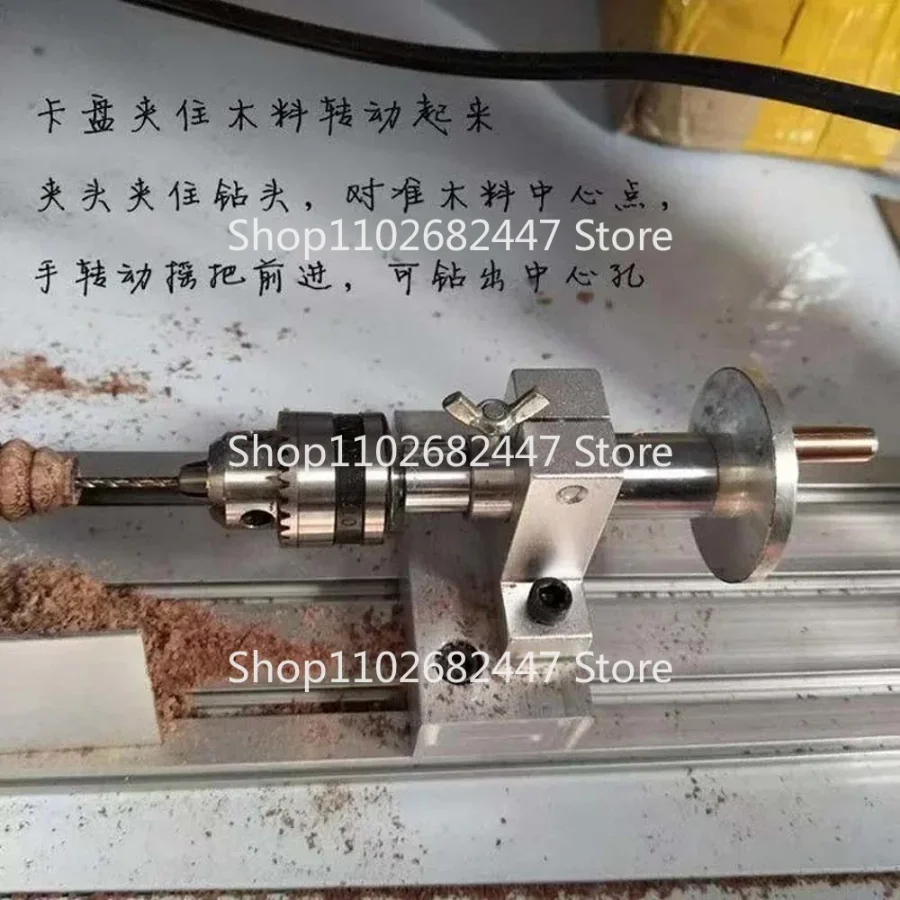 Imagem -06 - Live Torno Centro Cabeça com Chuck Faça Você Mesmo Acessórios para Mini Torno Máquina Centro Giratório Ferramenta de Carpintaria