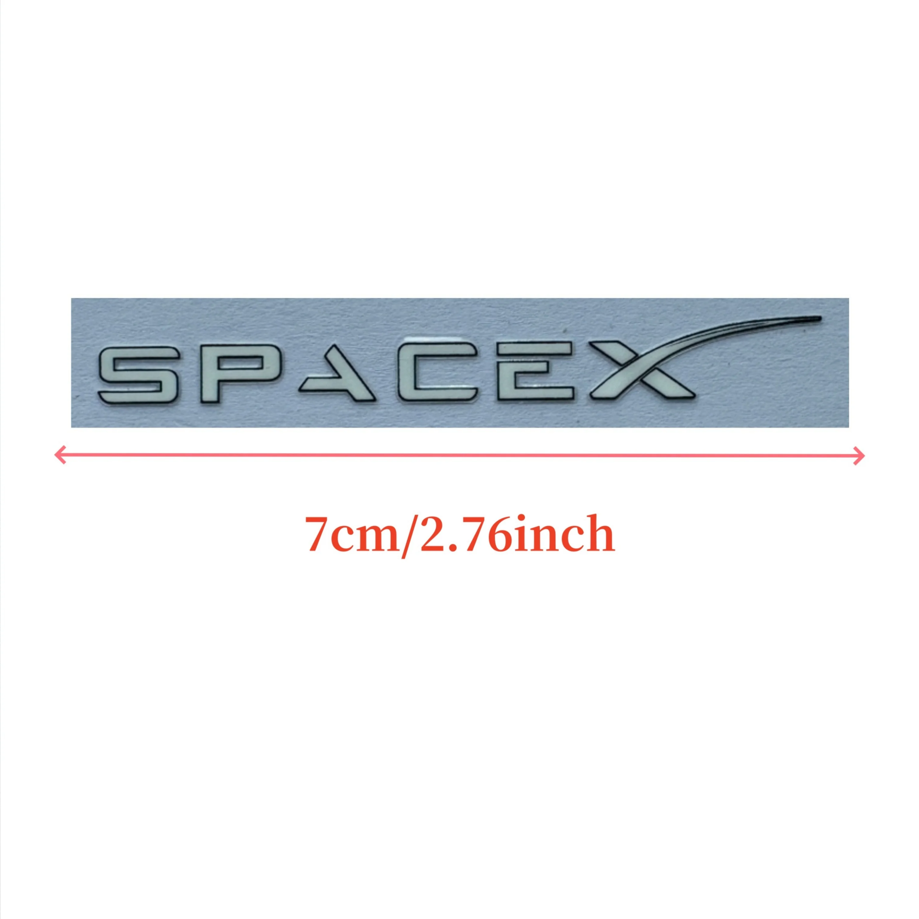 สติกเกอร์ตราสัญลักษณ์ SpaceX 2 ชิ้น/ชุด สำหรับรถยนต์ Tesla รุ่น 3 รุ่น Y รุ่น S รุ่น X สำหรับตกแต่งภายนอก