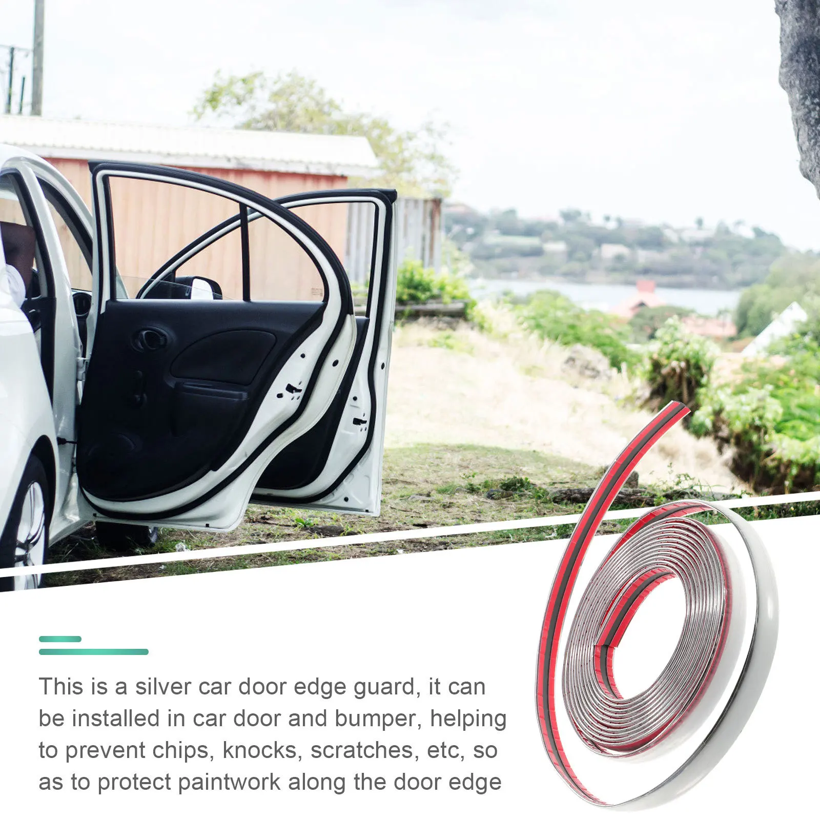 

Car Window Decorative Trim Strip Self-Adhesive Exterior Molding for Door Dashboard Flexible Car Body and Trim Accessories