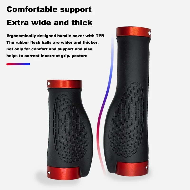 Bicycle Anti-Skid Handlebar Grips Long/Short High Quality Rubber Handlebar Cover MTB Bike Handle Bar Grips Protector Cycling