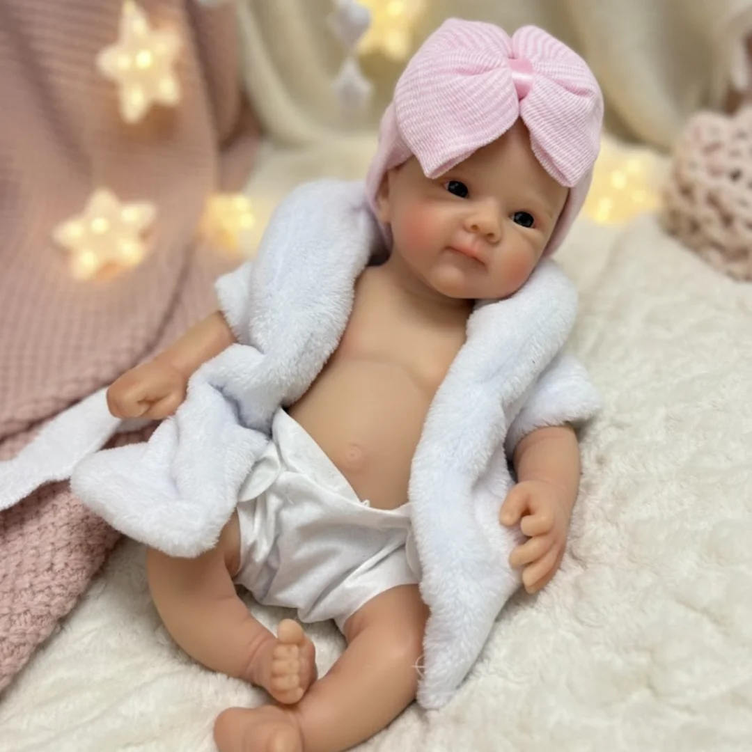 1 قطعة/3 أنماط قابل للغسل لينة 6-13 بوصة بيبي تولد من جديد دي سيليكونا فتاة الدمى مع الطلاء اليدوي الجلد الوليد سيليكون الدمى