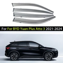 Car Window Visor For BYD Yuan Plus Atto 3 2021 2022 2023 2024 Window Deflectors Window Rain Guard Weathershield Sun Rain Guard