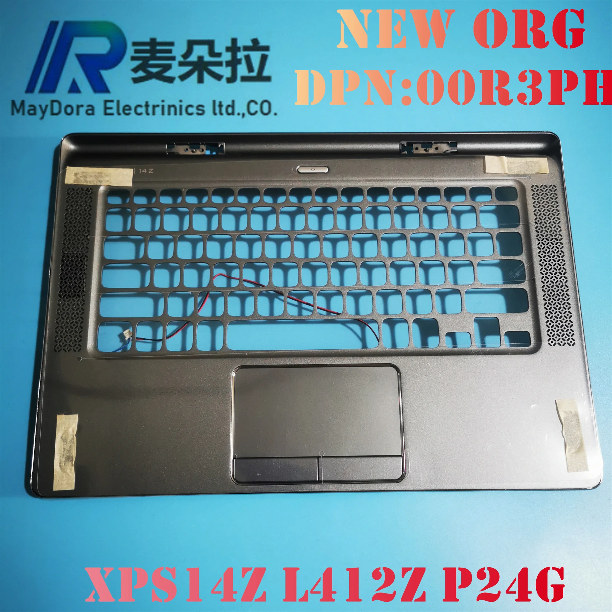 

NEW ORG laptop case For Dell XPS 14Z L412Z P24G Palmrest US Layout keyboard bezel w/ touchpad speaker and Power SW 00R3PH