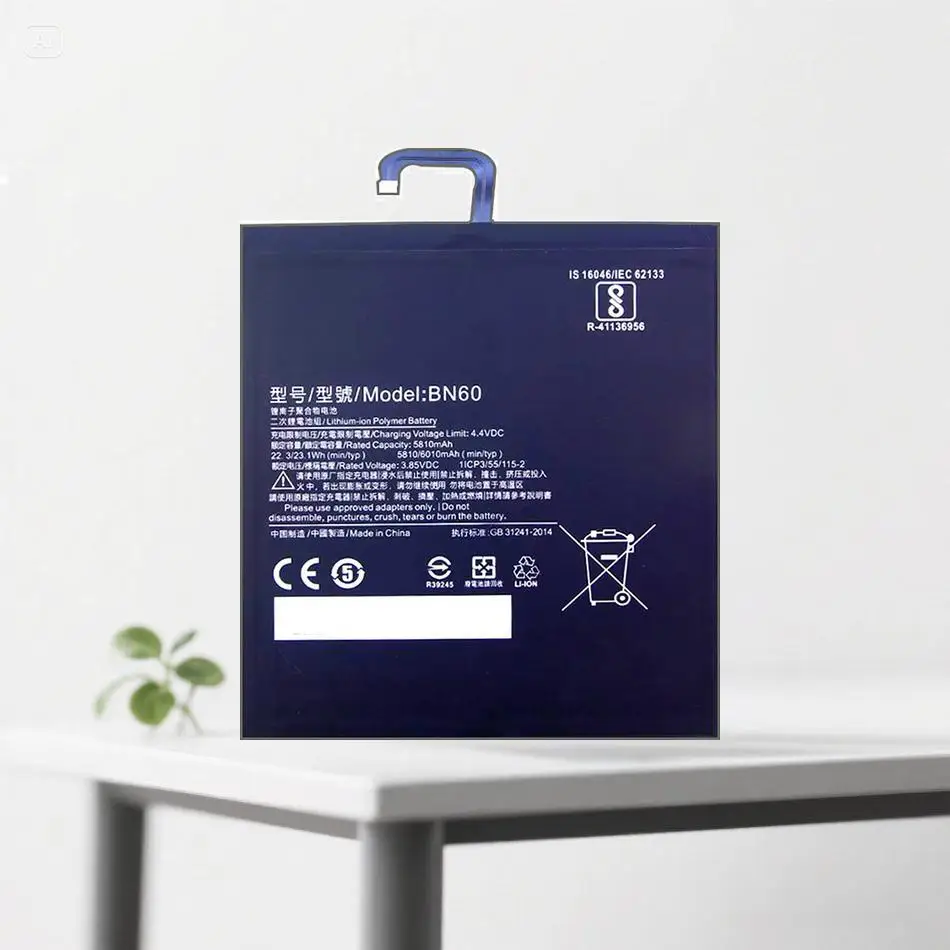 

5810Mah Tablet Battery Environmentally Friendly BN60 For Xiaomi Pad 4 Mipad Mipad4 7.9 Inch Premium Replacement