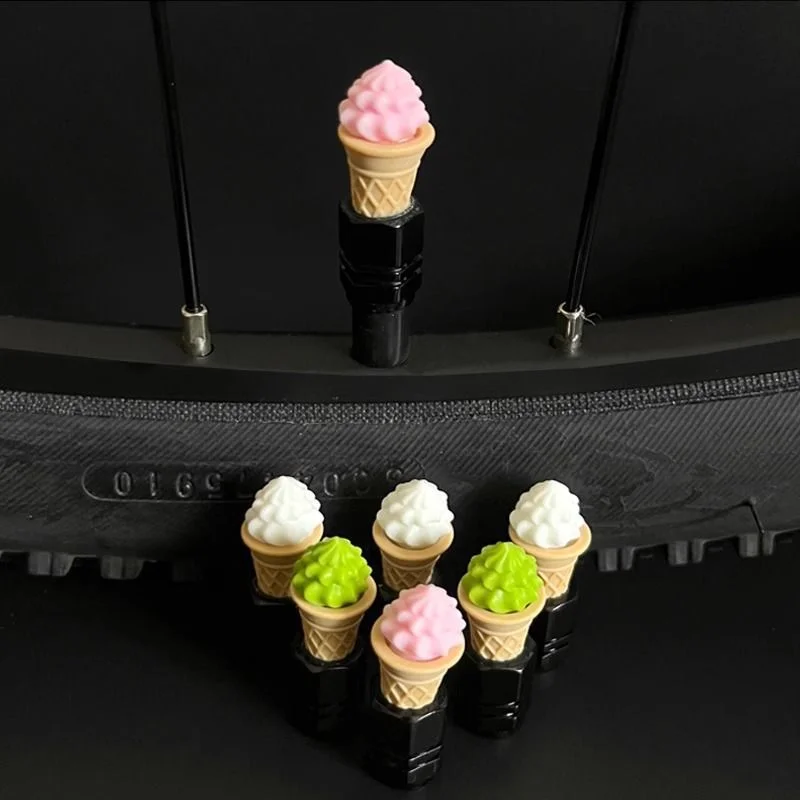 

Набор шестиугольных конусов для колпачков из 4-х крышек сердечников клапанов для горного велосипеда — милый дизайн ледяного рожка