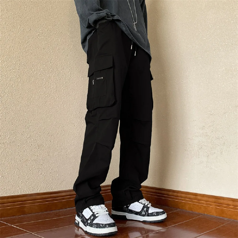 Men's autumn windproof and waterproof high street trendy American workwear pants paired with assault jackets