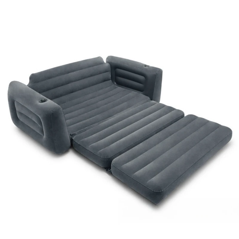 Double Foldable Inflatable Sofa Bed, Thickened Lazy Sofa Lounge Chair for Nap Rest Home Office Camping image 4