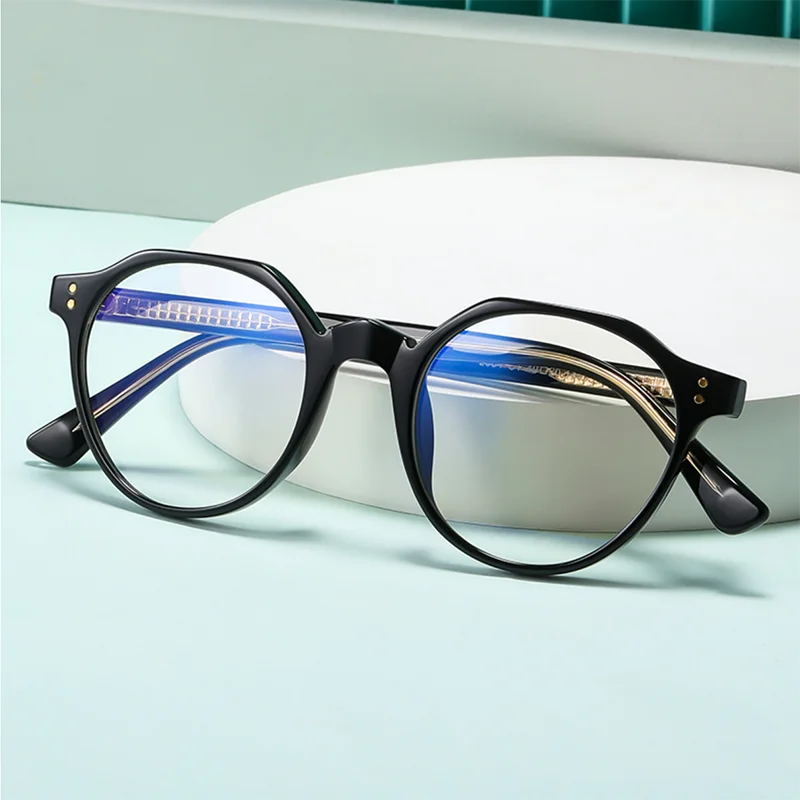 Men's Square Frame New Style Metal Bow Glasses Frame Flat Top Optical Prescription Eyeglasses Frame with Prescription Insertion