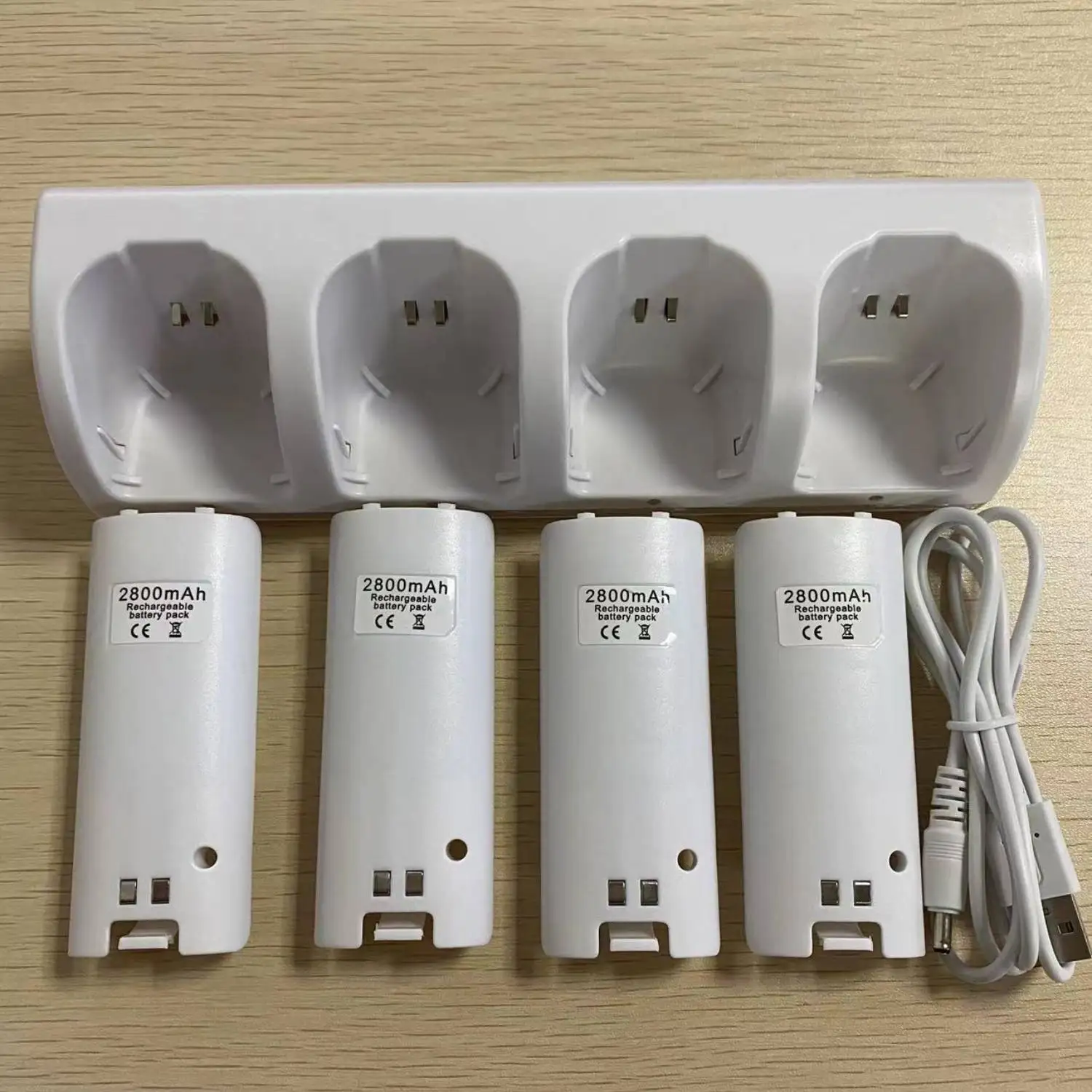 

1 set 4 Slots Charging Stand Smart for Home Use Durable ABS Material Long Lasting Household Charging Dock