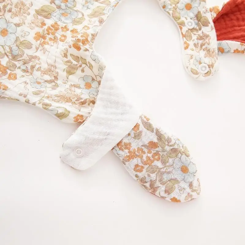 

U13F 4-Layer Baby Burping Cloth Soft and Comfortable Saliva Towel for Boys Girls, Infant Drooling Bib for Feeding Teething