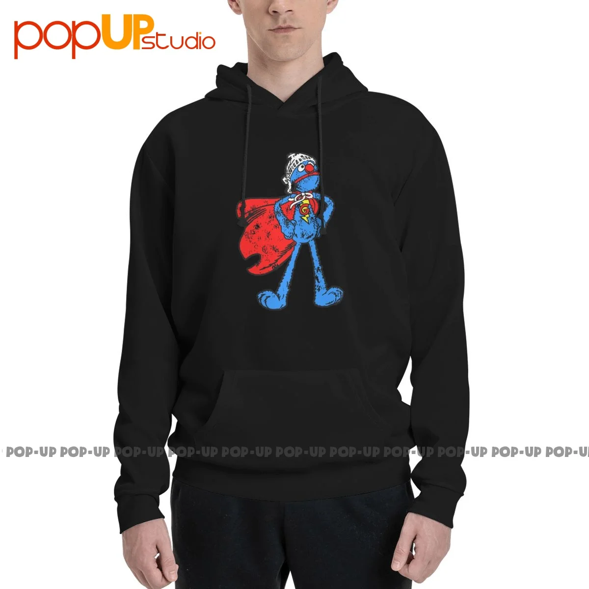 Super Grover Elmo Grobi Cookie Monster Hoodie Sweatshirts Hoodies Top Retro Hot Deals High Quality