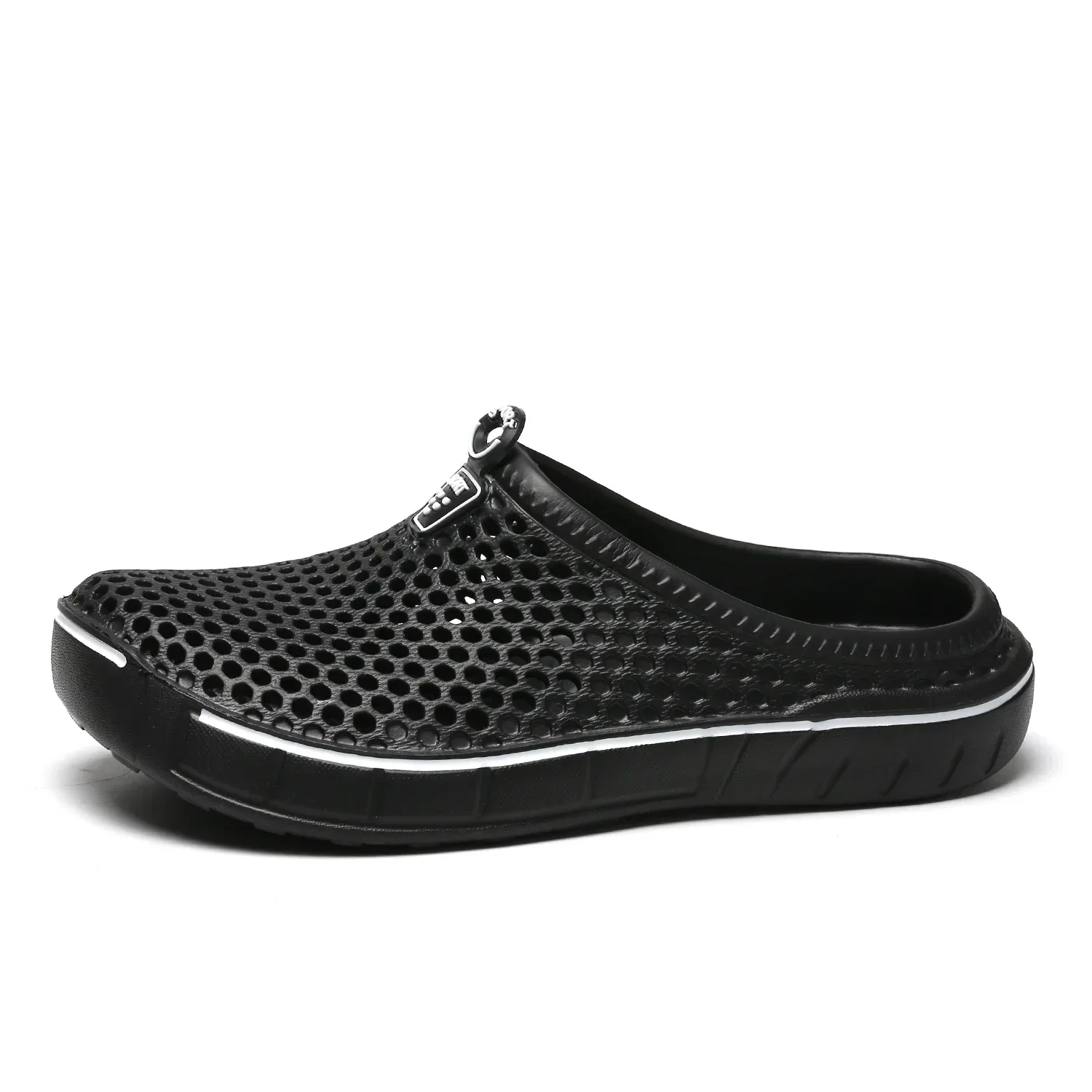 Zapatillas de malla de talla grande para Hombre, Chanclas transpirables de verano para el hogar, de suela gruesa, a la moda, para caminar