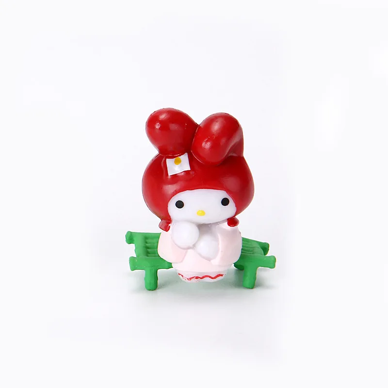 6 قطعة مرحبا كيتي دمية الزخرفية لطيف لعبة من الكارتون باقة DIY بها بنفسك سطح المكتب اكسسوارات السفر النساء لوازم طالب هدية بالجملة #3