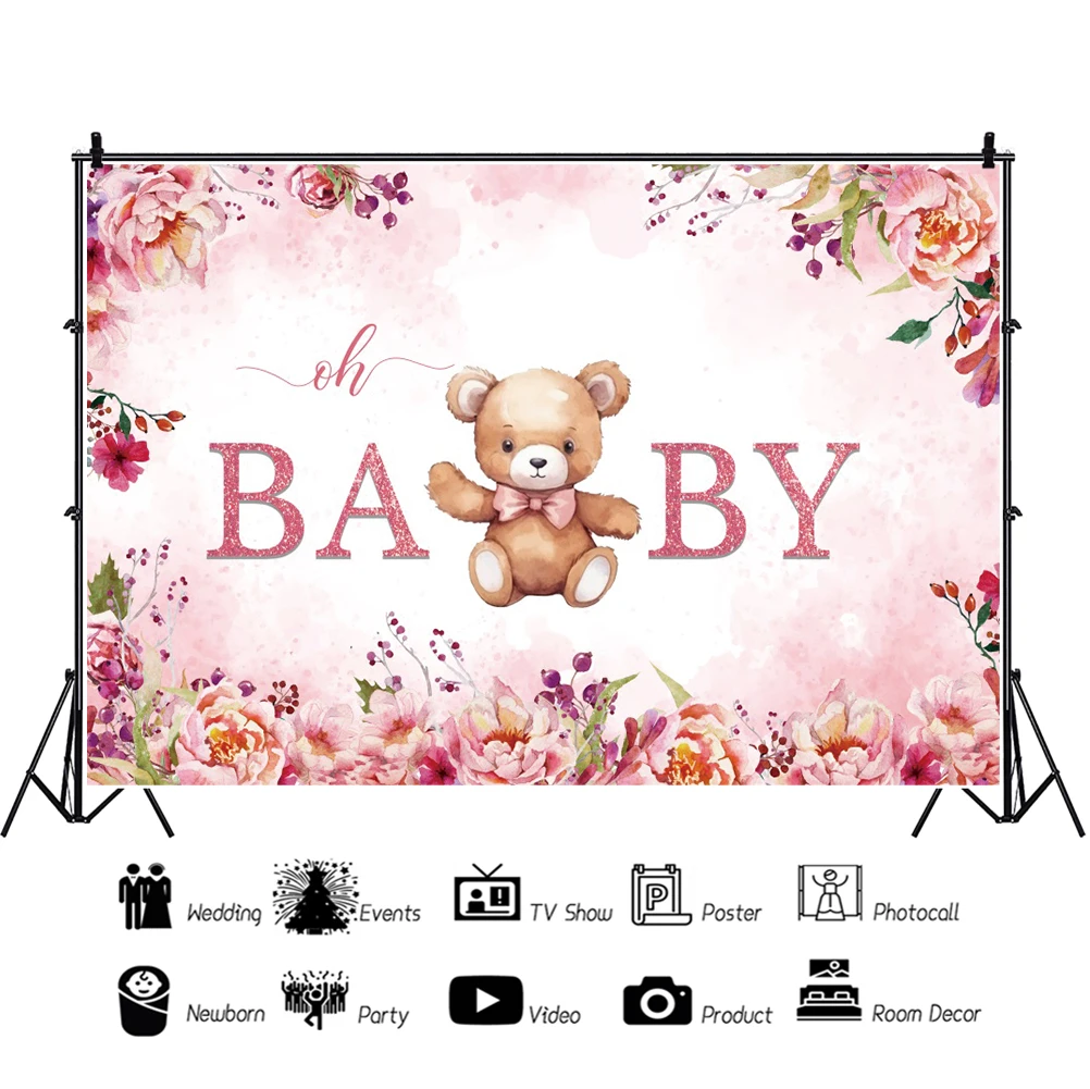 Cartoon Backdrop Birthday Decorations Cute Kids Hanging Canvas Background Photography Home Party Photo Props Kawaii Photography