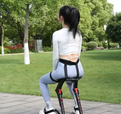 Adjustable Height Exoskeleton Wearable Seat Integrated Support Lightweight Special Work Fishing Stool Standing Worker Ideal Tool