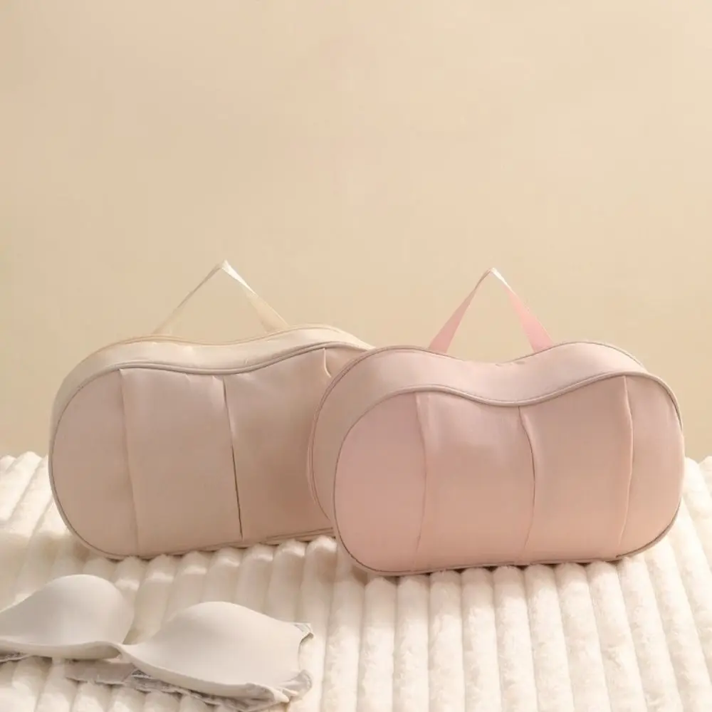 حقيبة تخزين الملابس الداخلية ذات سعة كبيرة، حقيبة تخزين حمالة صدر خفيفة الوزن مقاومة للغبار، مقاومة للماء مع مقبض لتعبئة الملابس الداخلية، مكعب للسفر #3