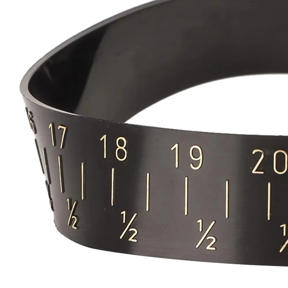 Точный АБС-пластик, измерительный прибор для браслета, размер от 15 до 25 см, черный браслет, измерительная лента, белый инструмент для размера запястья, ювелирные изделия