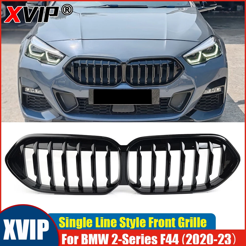 

XVIP Gloss Black Single Line Style Front Kidney Bumper Grille For BMW 2 Series F44 Coupe 2020-2023 Racing Grills Car Accessories