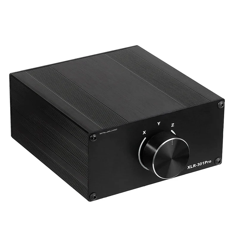 

B47C 3-позиционный стерео XLR пассивный переключатель аудиосигнала, сбалансированный переключатель выбора звука 3 в 1, переключатель выбора звука