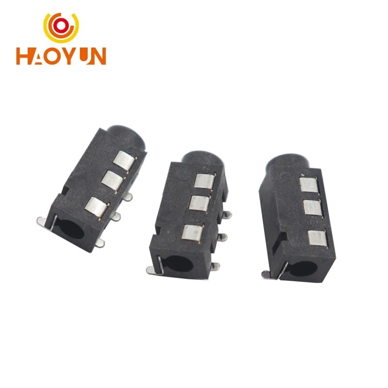 

【100-30 шт.】 Аудиоразъем для наушников 3,5 мм PJ-320D, 4-контактный, SMD SMT, аксессуары для MP3, PJ320D