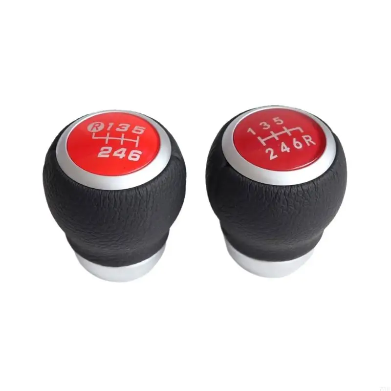 

77HF Replacement Accessory 6 Speed Shifter Knob Car Shifter Knob Head Manual Transmission Gear Shifter Knob Left/Right