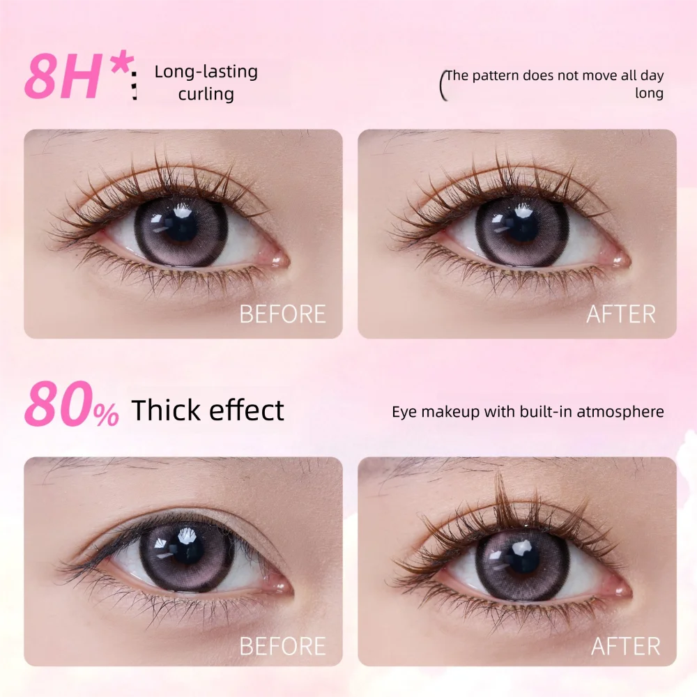 Popular 3D Sunflower False Eyelashes No Stems No Glue Brown Color Fake Eyelashes Handmade Self-adhesive Manga Lashes Men